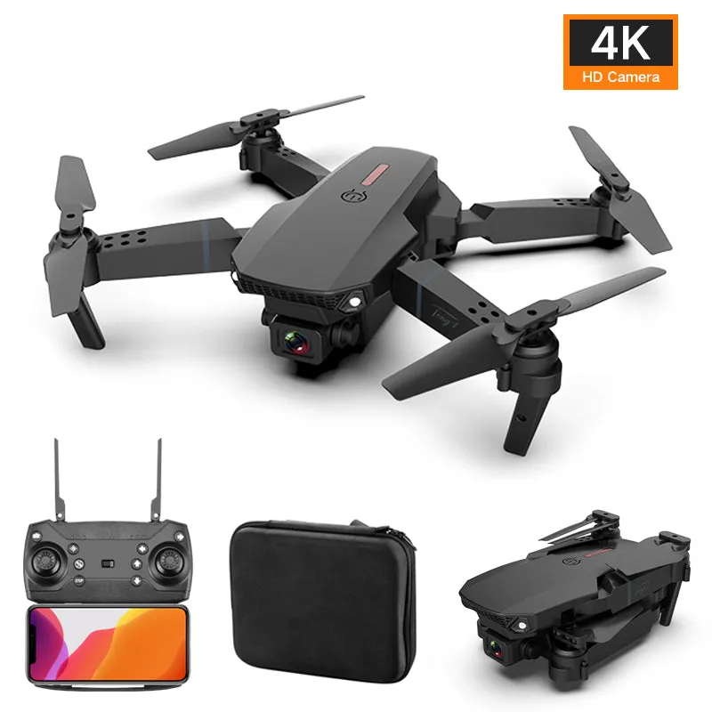 RC Drone E88 Pro 4K Dual Camera WiFi Height Hold Mode Foldable Quadcopter