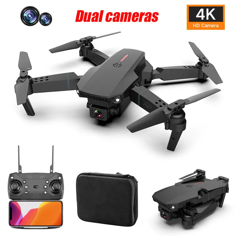 RC Drone E88 Pro 4K Dual Camera WiFi Height Hold Mode Foldable Quadcopter