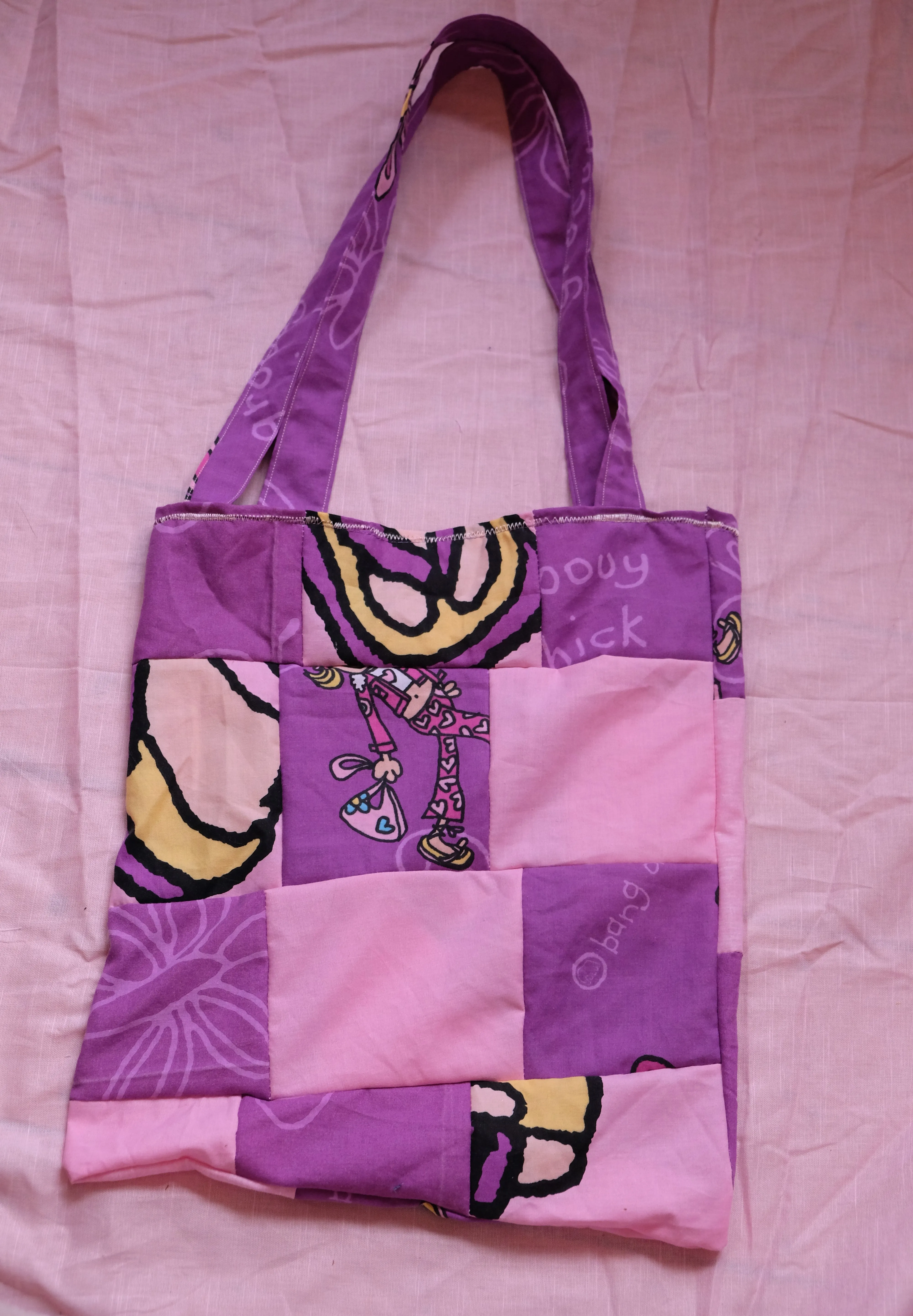 Recycled y2k Groovy Chick tote Bag