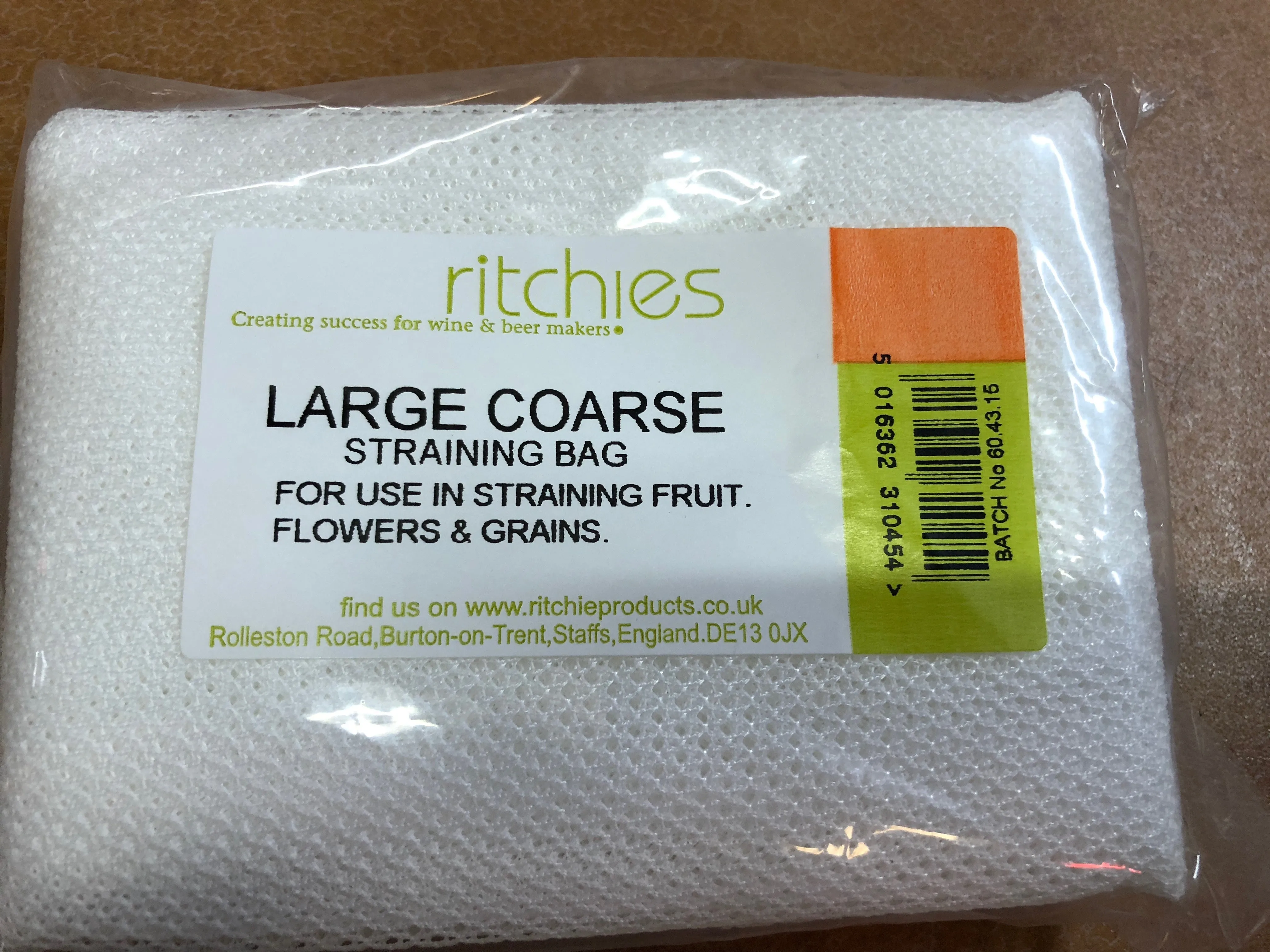 Ritchies Large Coarse Straining Bag