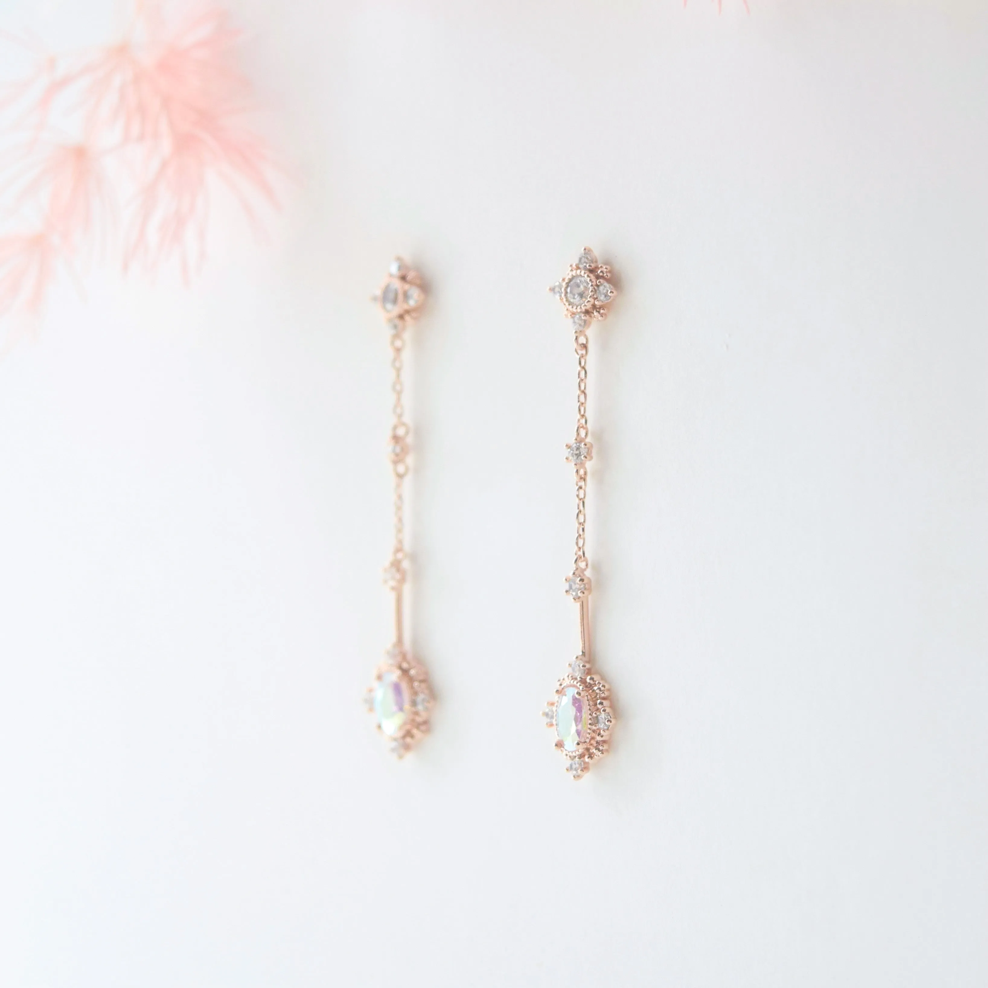 Rose Gold Jasminoides Earrings