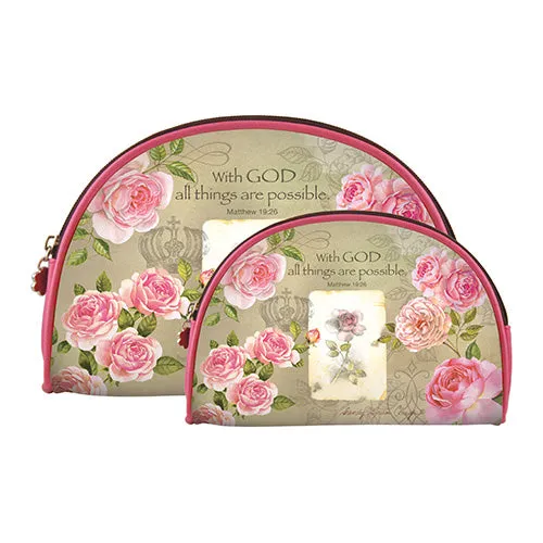 Roses Cosmetic  Bag