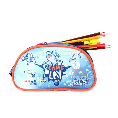 Sea Shark Double Compartment Pencil Pouch Sk11003099