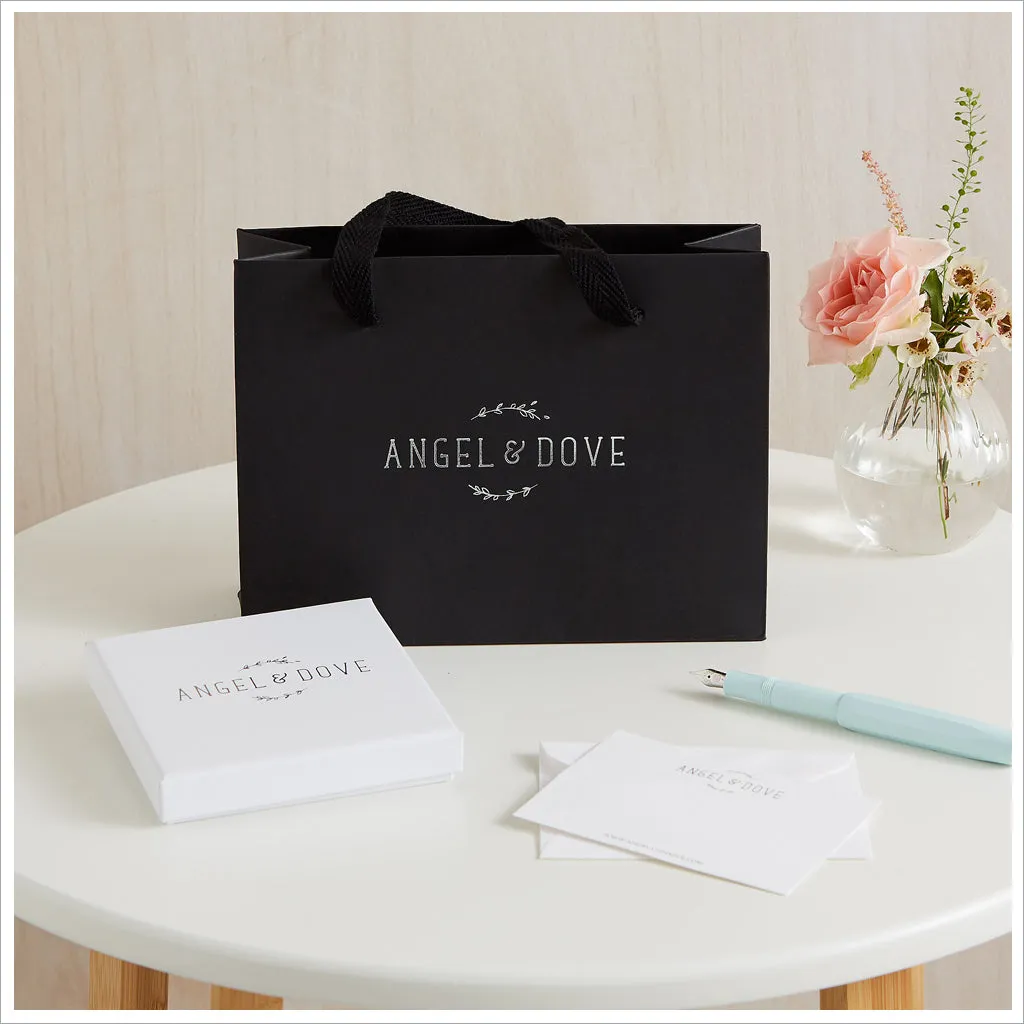 Silver Angel Wing 'Thinking of You' Bracelet Sympathy Gift with Luxury Bag & Card