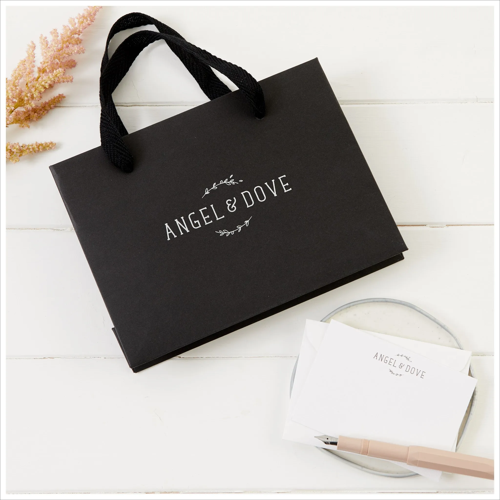 Silver Angel Wing 'Thinking of You' Bracelet Sympathy Gift with Luxury Bag & Card