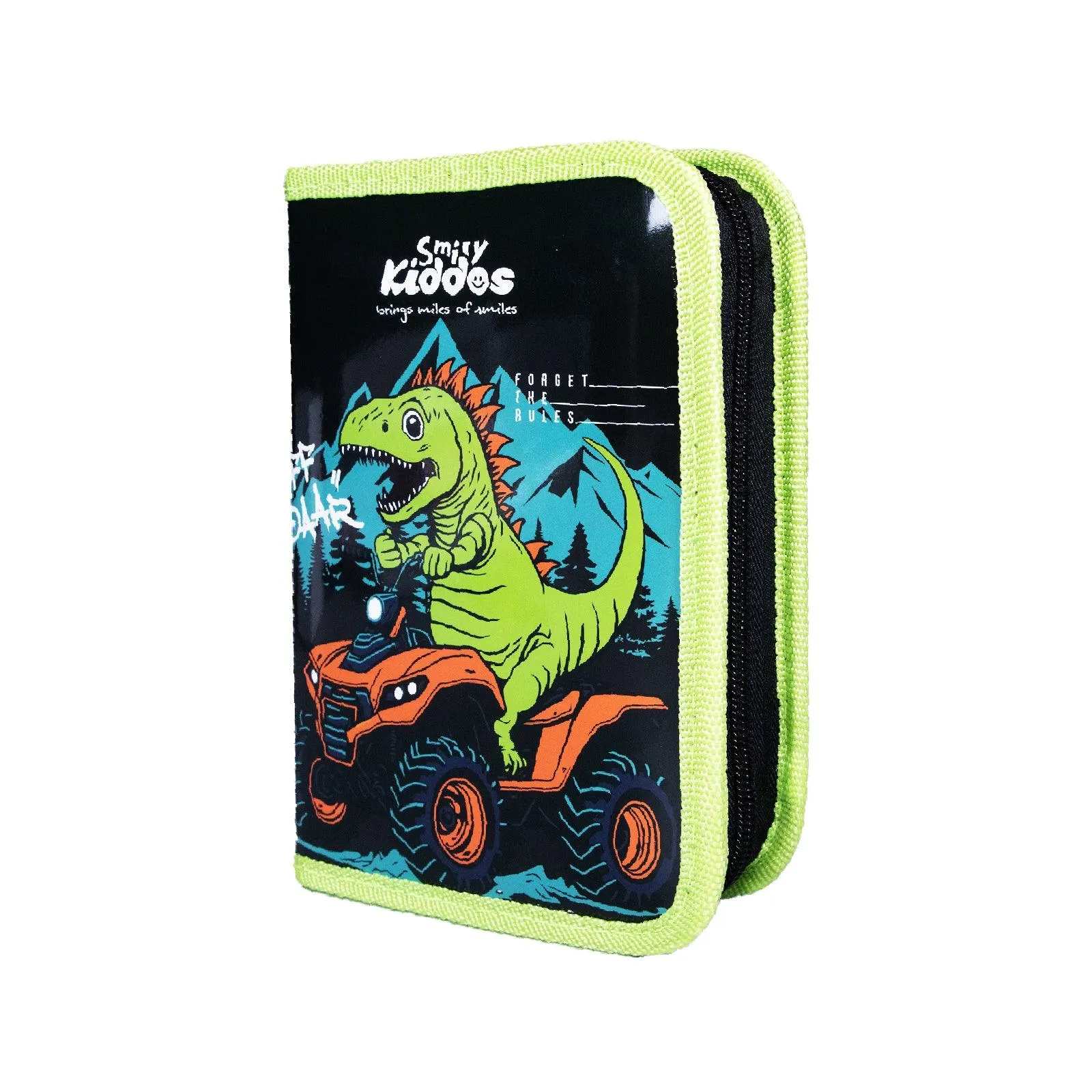 Smily Kiddos Stationery Case  Dino Theme Black (Stationery Included)