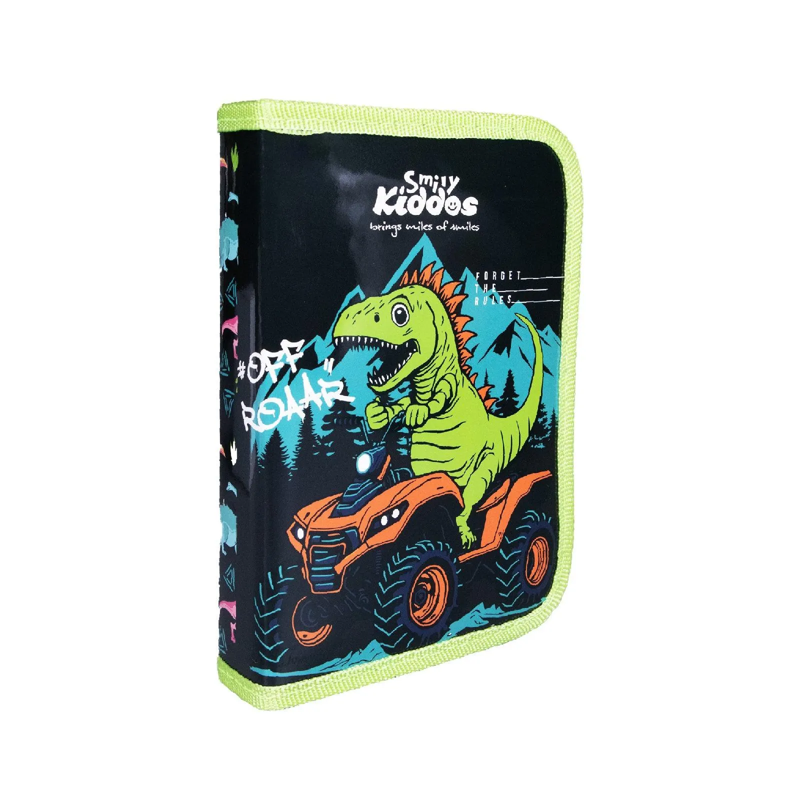 Smily Kiddos Stationery Case  Dino Theme Black (Stationery Included)