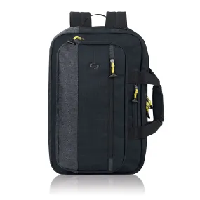 Solo ACV-330-4 Black 16.5 laptop backpack/brief convertible