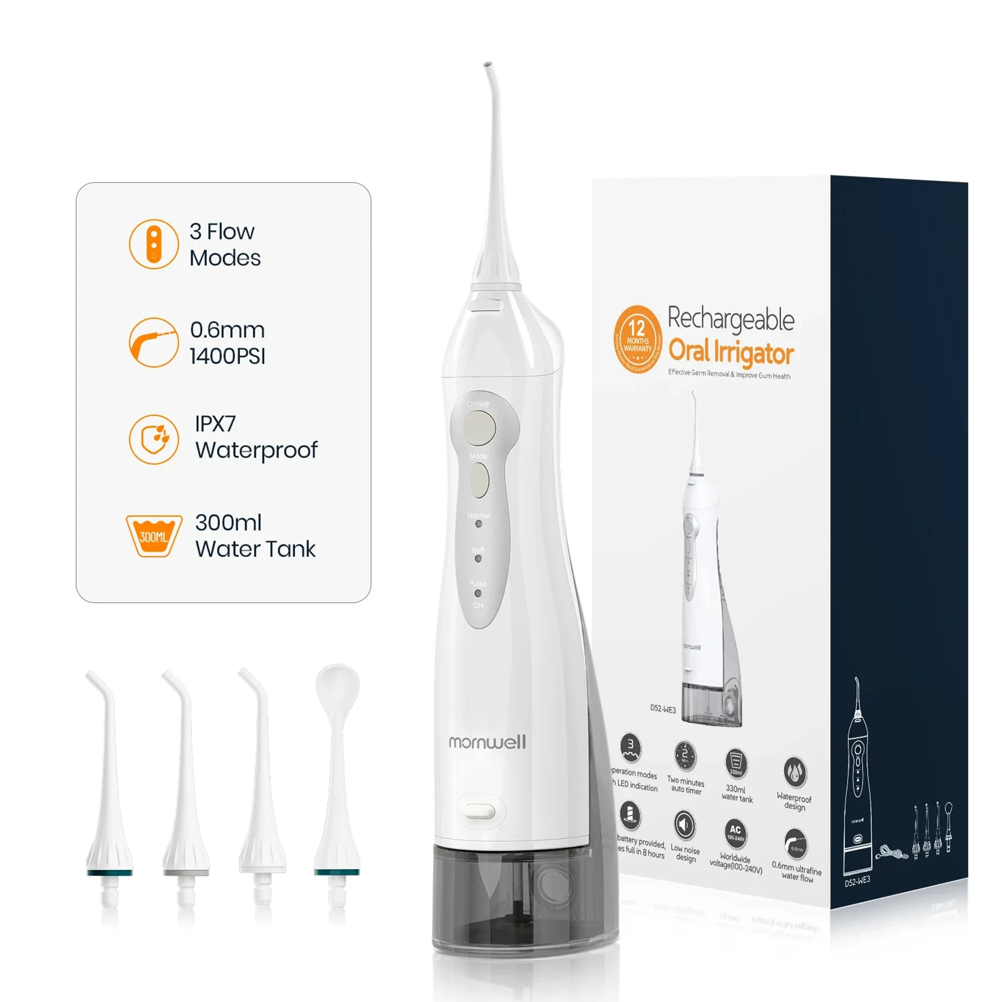 Splendid Cordless Dental Irrigator for Better Oral Health