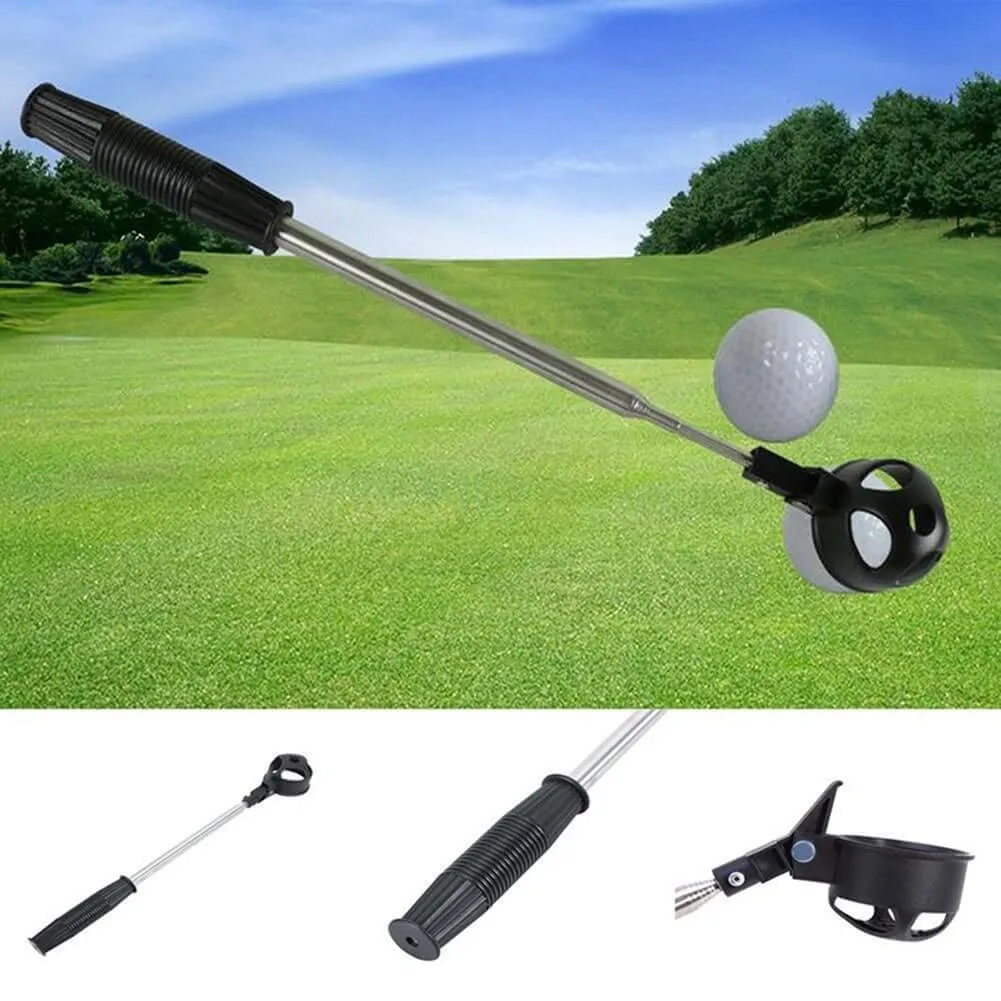 Sport Telescopic Stainless Steel Outdoor Shaft Golf Ball Pick Up Retriever Scoop Outdoor