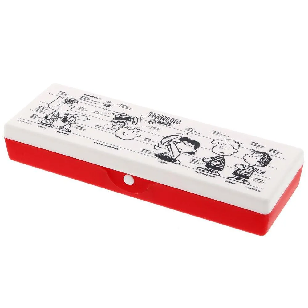 Sun-star Disney Lightweight Pencil Case Mickey Minnie Chichititi Snoopy Chip 'n' Dale Pencil Case Pencil Box