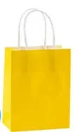 Sunshine Yellow Mini Paper Gift Bag, 5'' | 1 ct