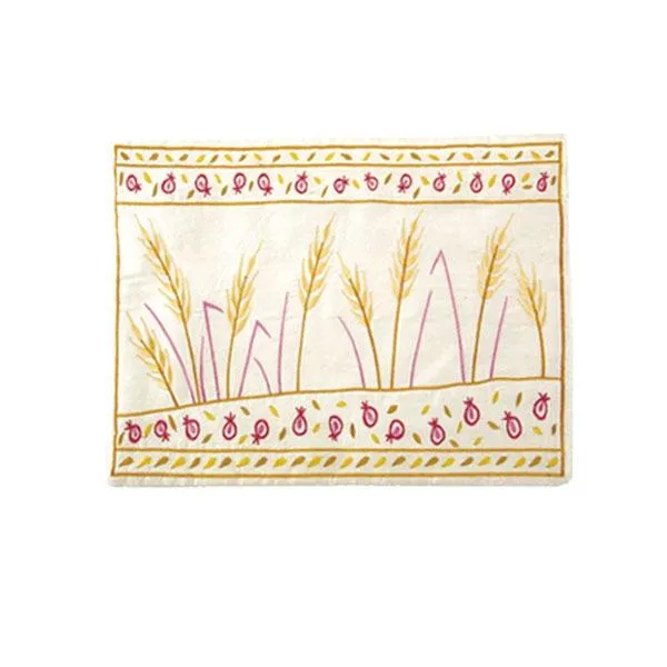 Tallit Bag - Machine Embroidery - Wheat