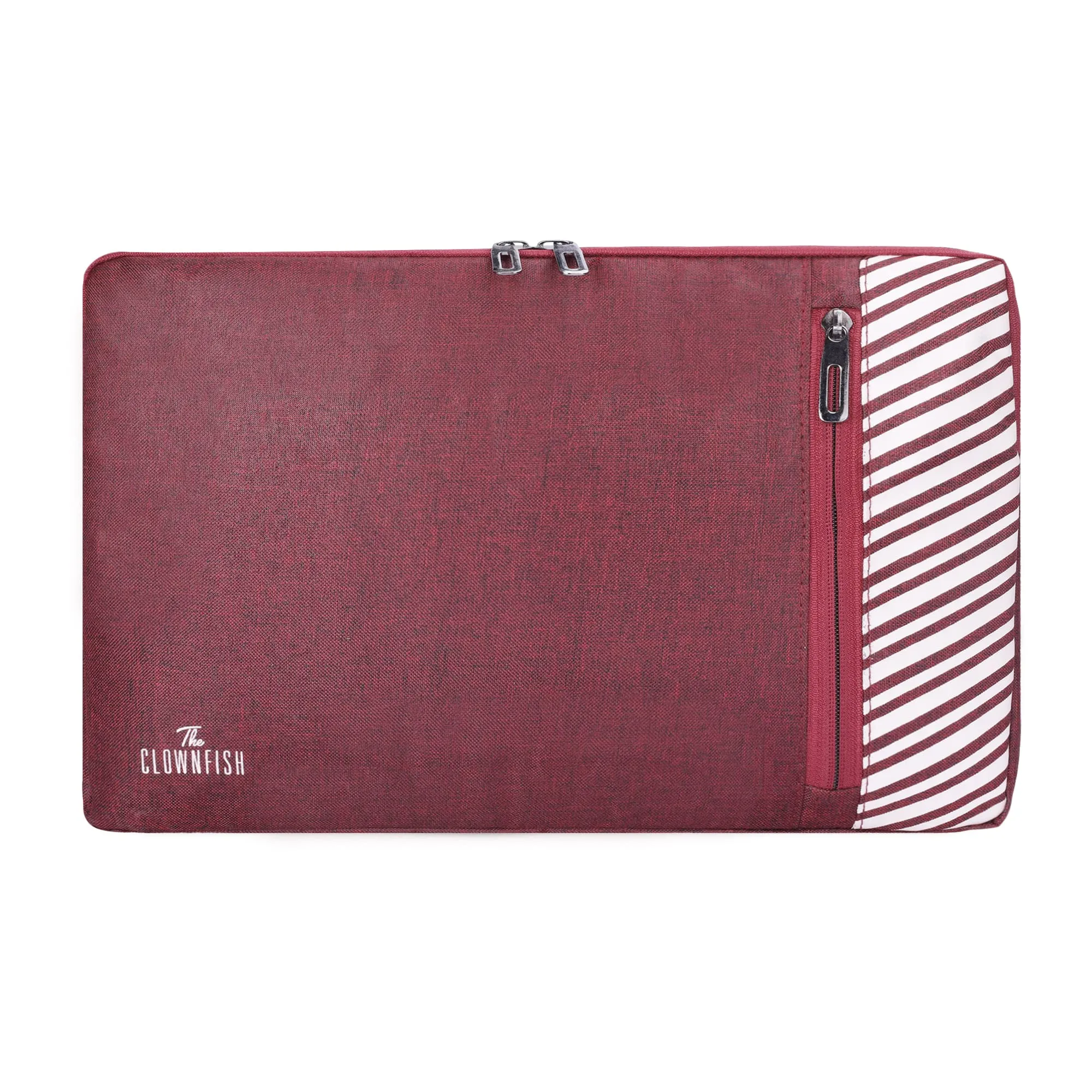 The Clownfish Algo Polyester Unisex 15.6 inch Laptop Sleeve Tablet Case (Maroon)