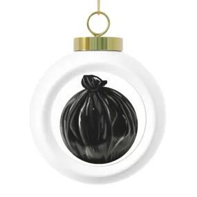 Trash Bag Christmas Ball Ornament