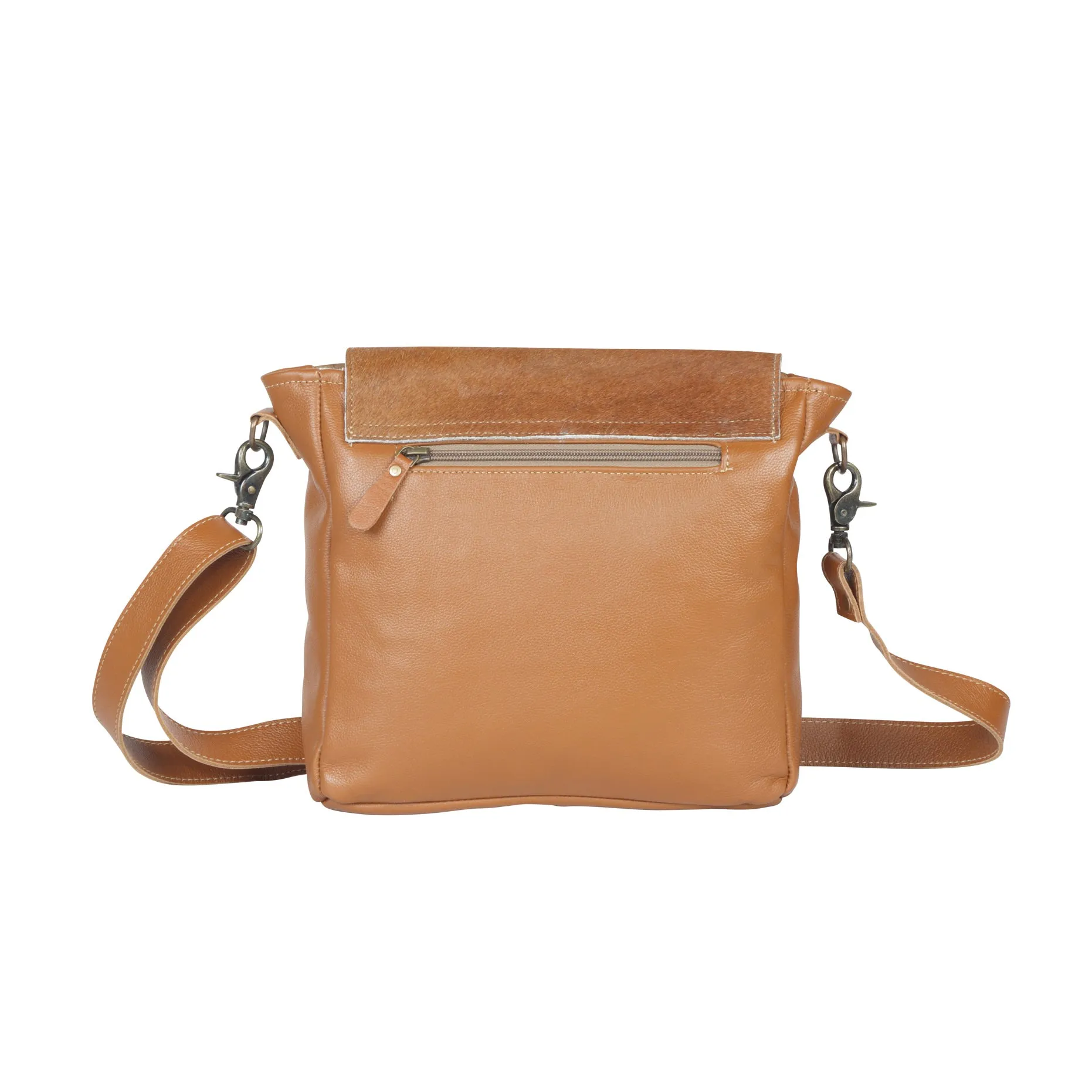 Vintage Hues Leather & Hairon Bag