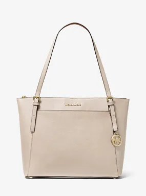 Voyager Large Saffiano Leather Top-Zip Tote Bag | 56368