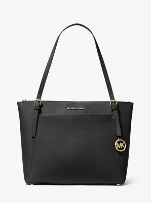 Voyager Large Saffiano Leather Top-Zip Tote Bag | 56368