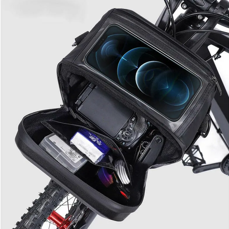 WILD MAN Rainproof Bike Front Bag Multifunctional Bicycle Handlebar Bag Cycling Head Bag Bycicle Accessories Storage Capacity 3L