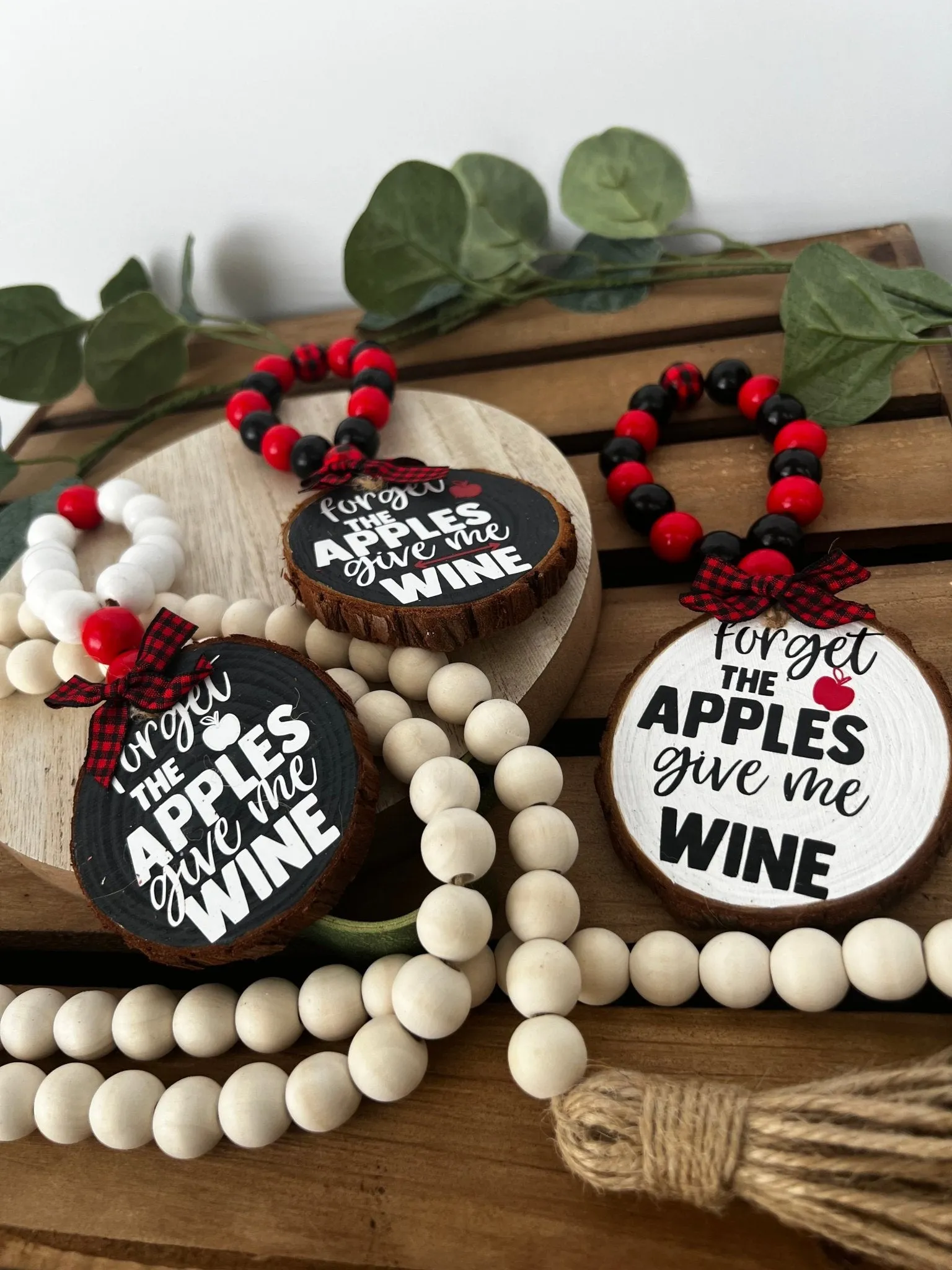 Wine Bottle Hang Tag Forget the Apples Bring Me Wine