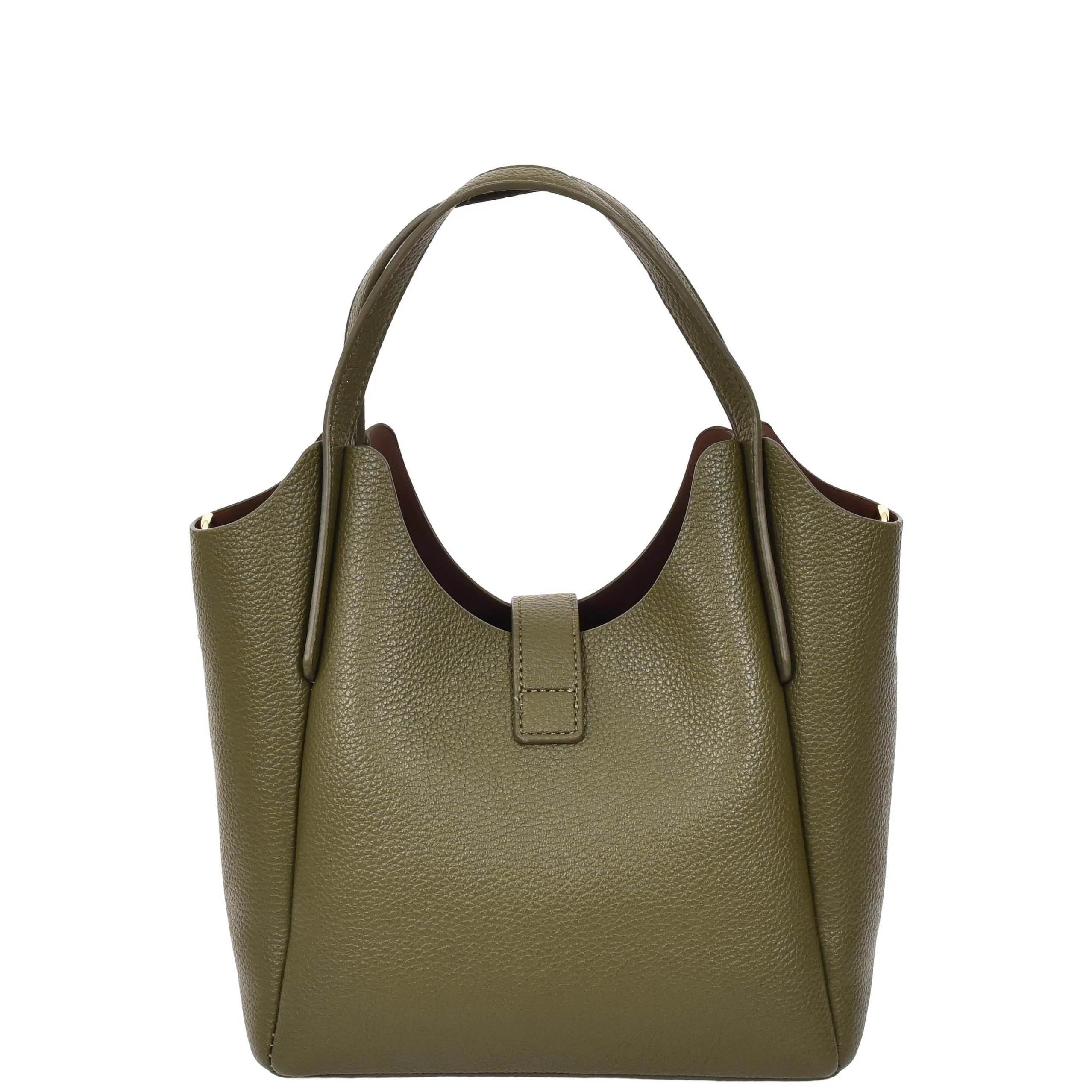 Womens Faux Leather Small Handbag Jasmine Olive